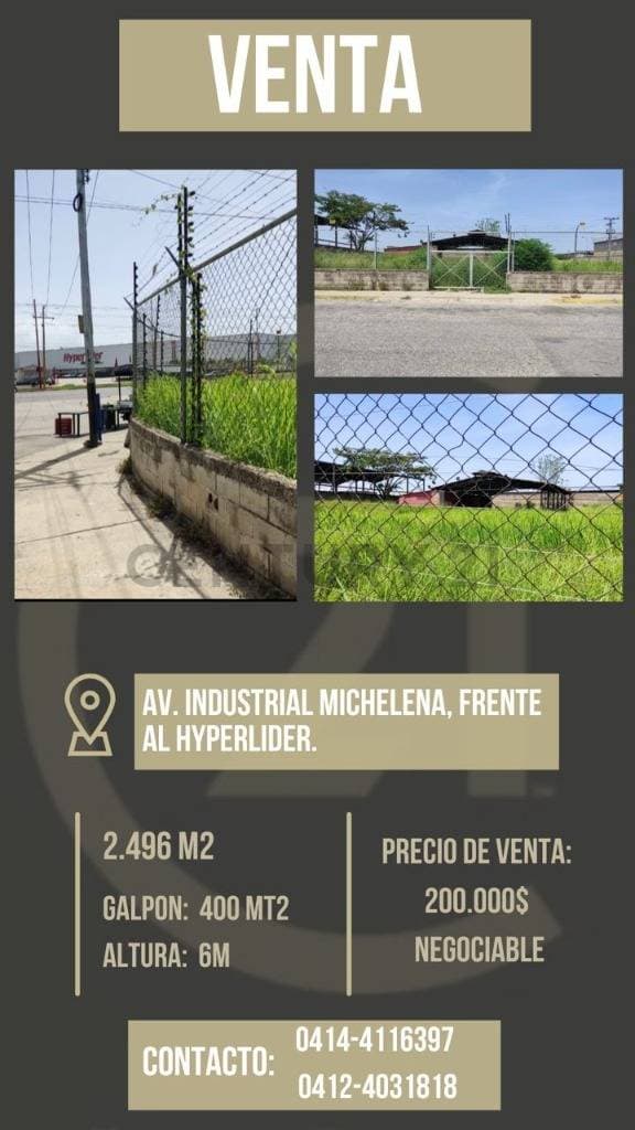 Amplio Galpón con Terreno en Venta en Av. Industrial Michelena, Valencia - ¡Ubicación Estratégica!